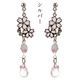 アクセソワール〈桜のイヤリング〉花のしずく｜桜の花としずくが優雅に揺れる、樹脂ノンホールイヤリング
