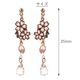 アクセソワール〈桜のイヤリング〉花のしずく｜桜の花としずくが優雅に揺れる、樹脂ノンホールイヤリング