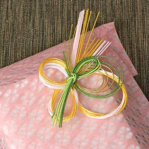 飾り水引（大） 輪ちがい 金緑 (WR-M18) 2個入り 水引細工 ※在庫限り