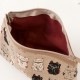 笑福猫のねこづくしポーチ　ベージュ　化粧ポーチ　Lucky cat pattern pouch