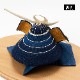 蒼の国　兜飾り (AO-001)　京都夢み屋　布製置き飾り　端午の節句・こどもの日　Boys festival decoration