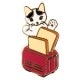 ポタリングキャット　ピンズコレクション　トースター(PZ-16)