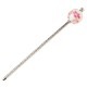 とんぼ玉かんざし　五弁桜・白　飽きのこないシンプルデザインの蜻蛉玉簪　Japanese hairpin  Hair stick