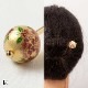 和小物マルシェ　玉かんざし　真鍮　軸長さ14.3cm　金属製軸　和装だけでなく洋装にも使える簪　ヘアアクセサリー　浴衣　夏祭り　花火　着物