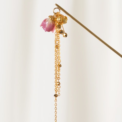 かんざし屋の簪 プチフルールかんざし[つぼみ]ピンク | こだわり