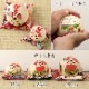 仙臺さすり 招き猫こけし 大・3.5号 (027) 叶・右手上げ 宮城県仙台市の工芸品 Kokeshi of lucky cat Miyagi craft