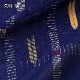 百道発信 琉球絣 暖簾ロング (IKI-1547) 幅76×高150cm 透け感が涼し気なのれん 玄関や飲食店の間仕切り目隠しに 冷暖房効率化 洗濯OK ポリエステル 和モダン 和風 福岡県の布製品 Fabric short curtain Fukuoka craft