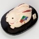 正月干支飾り　卯 民芸飾り・大 (K23-01)　ひさみ窯　瀬戸焼　Setoyaki Pottery ornament, New Year decoration