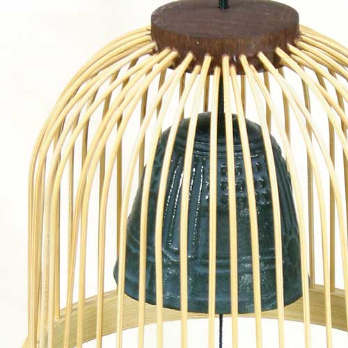 駿河竹千筋細工 風鈴 釣鐘 (H-11) 静岡県伝統工芸品 杉山雅泰 作 職人