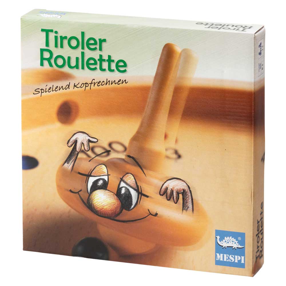 チロリアン・ルーレット 独楽 こまで木玉を弾いて点数を競う木製玩具 メスピ社/イタリア製 ヨーロッパのおもちゃ