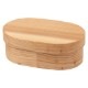 日本の弁当箱　小判 (MB)　杉のまげわっぱ弁当箱　容量約500ml　大分県の工芸品　Wooden Magewappa Bento　※在庫限り