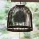 駿河竹千筋細工　風鈴　釣鐘　塗り (H-12)　静岡県伝統工芸品　杉山雅泰 作　職人が竹ひごを組んで千筋にして作り上げられたインテリア　繊細で滑らかな曲線美