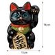 常滑焼　招き猫　5号小判黒猫貯金箱　左手上げ　高さ16cm　開運招福　家運隆盛　商売繁盛　千客万来　愛知県の工芸品