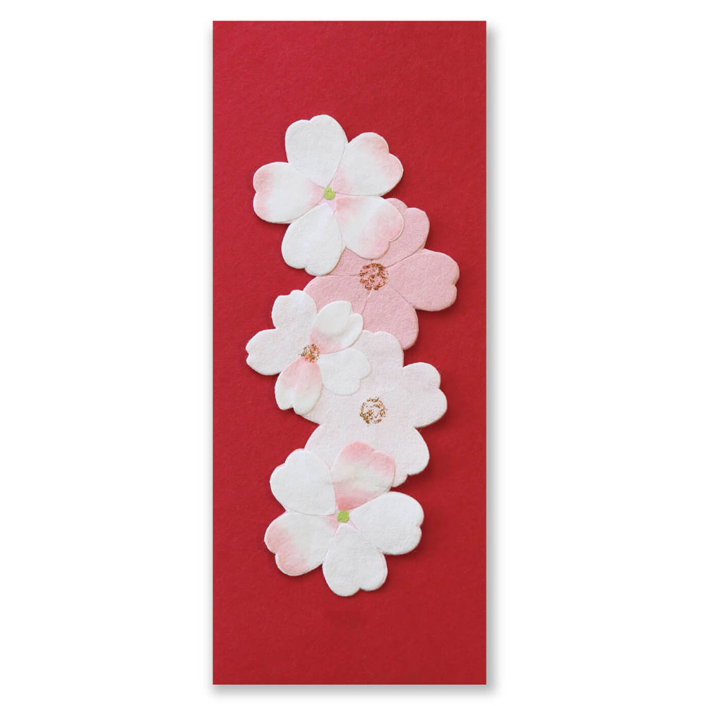 季節のオーナメント さくら 和紙の花 しおり テーブルウェアにも めでたや Seasonal Decoration Japanese Paper Ornament 和柄ステーショナリー こだわりの和雑貨 和敬静寂