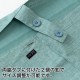 百道発信　花色エプロン　水色 (IKI-1425)　福岡県の布製品　Kitchen apron　※在庫限り