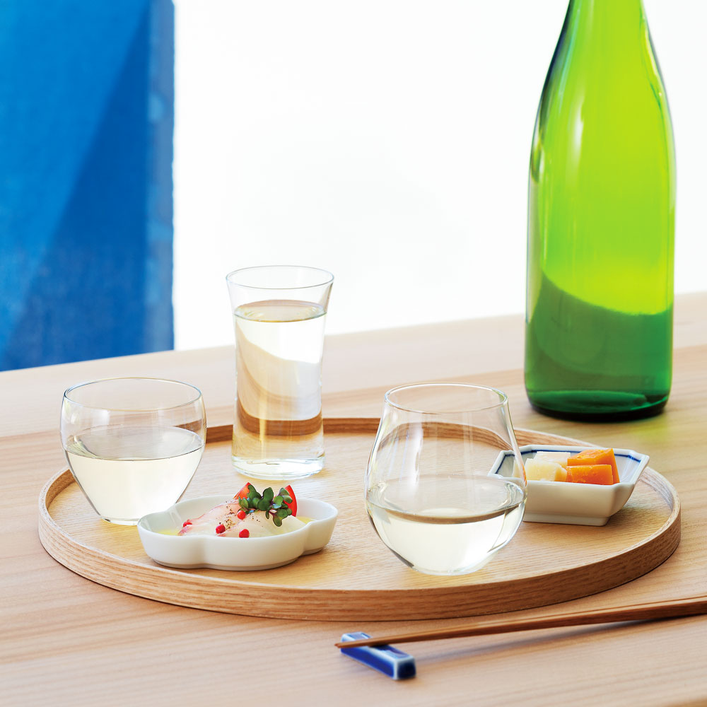 クラフトサケグラス はなやか 冷酒グラス 230ml 食洗機OKの強化ガラス