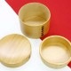 大館曲げわっぱ　丸二段弁当 (k-130)　秋田県の伝統工芸品　作者：伝統工芸士・栗盛俊二　Odate Magewappa  Bento lunch box