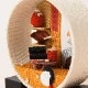 京都夢み屋　京の町家歳時記　2月　節分・おくどさん (IM-2)　季節のちりめん置き飾り　Seasonal decoration of crepe fabric