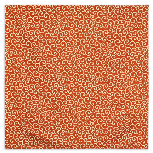 友禅唐草風呂敷三巾 オレンジ 105cm風呂敷 | こだわりの和雑貨 和敬