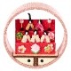 京都夢み屋　京の町家歳時記　3月　ひな祭り・袋棚 (IM-3)　季節のちりめん置き飾り　Seasonal decoration of crepe fabric