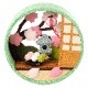 京都夢み屋　京の町家歳時記　4月　さくら・座敷 (IM-4)　季節のちりめん置き飾り　Seasonal decoration of crepe fabric