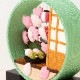京都夢み屋　京の町家歳時記　4月　さくら・座敷 (IM-4)　季節のちりめん置き飾り　Seasonal decoration of crepe fabric