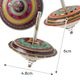 ジャンピングトップ〈曼荼羅〉Mandala｜カラフルな模様が回る、ブリキのこま