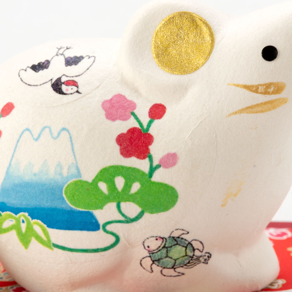 和紙 布製アート作品 十二支 光源氏 お飾り 正月飾り 縁起物 色紙