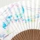 和詩倶楽部　女房扇　ゆら揺ら　くらげ　和紙の扇子　六寸五分　約20cm　やや小ぶり　女性用の定番サイズ　レディース　和柄　手張り製　国産扇骨35本　日本製