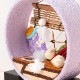 京都夢み屋　京の町家歳時記　6月　梅雨・中庭 (IM-6)　季節のちりめん置き飾り　Seasonal decoration of crepe fabric