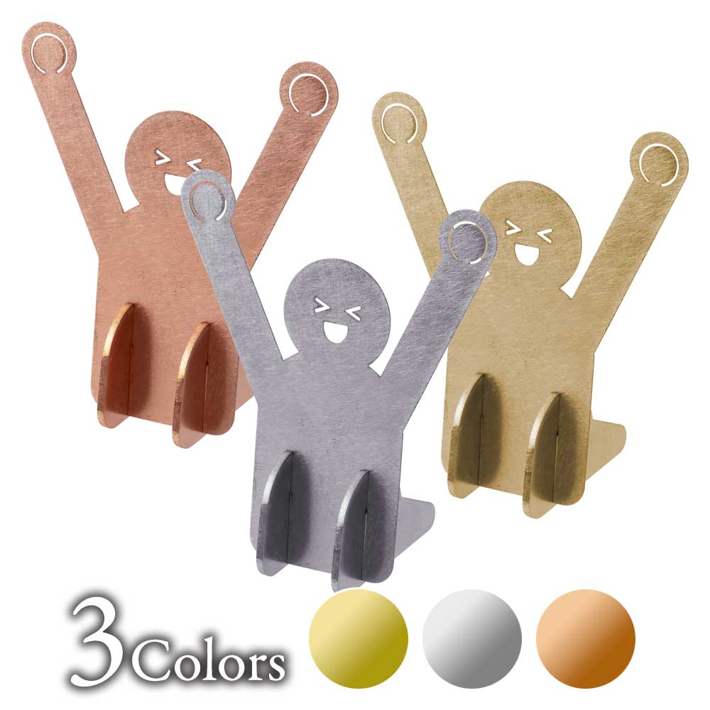 かねよし seiza メモスタンド ステンレス/真鍮/銅 金属製デザインインテリア かねよし×共立女子大学コラボ作品『日本を贈る』