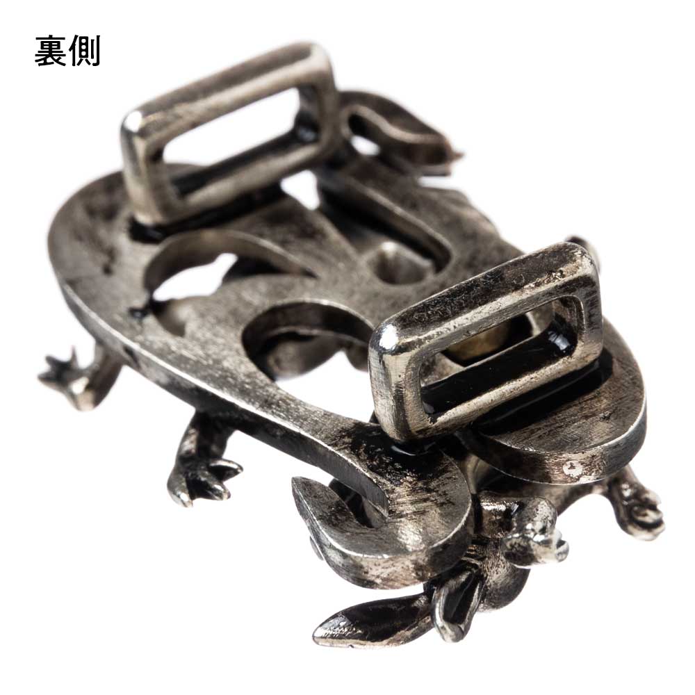 鳥獣戯画帯留 相撲 真鍮製（箱なし） 和敬静寂オリジナル 和装小物