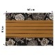 百道発信　小町　ランチョンマット　カラシ (IKI-1501)　45×31cm　福岡県の布製品　Fabric place mat, Fukuoka craft