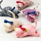 伏せねこクリップ10　猫洗濯ばさみ　就労継続支援事業所で製作した和柄アイテム　古布リサイクル品　和風　手作り
