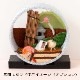 京都夢み屋　京の町家歳時記　8月　大文字・裏庭 (IM-8)　季節のちりめん置き飾り　Seasonal decoration of crepe fabric