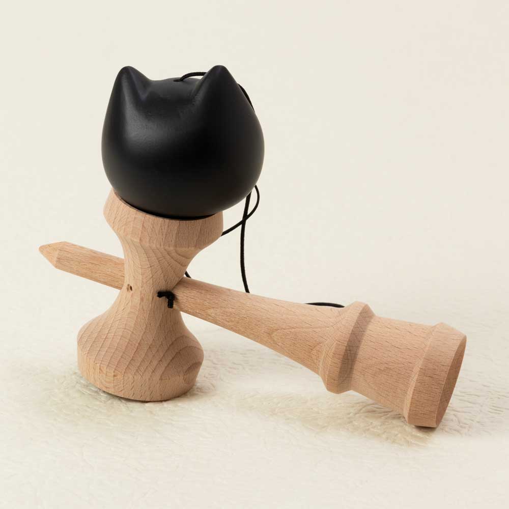 ねこけん 猫のけん玉 ねこグッズ 置物・インテリア 木製玩具 木