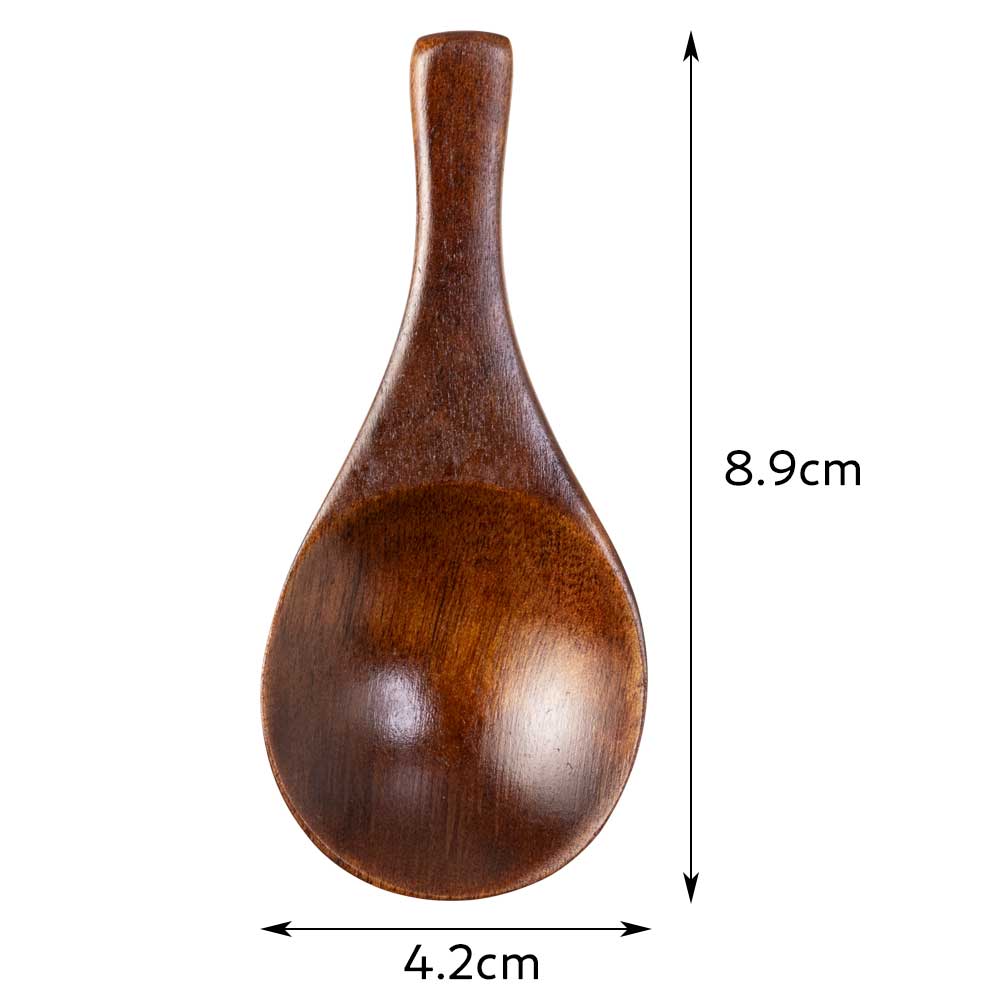 漆塗り茶さじ 木製茶匙 長さ8.9cm 軽くて持ちやすいスプーン状 煎茶 ほうじ茶 キッチンウェア ティーウェア