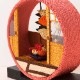 京都夢み屋　京の町家歳時記　10月　かき・離れ部屋 (IM-10)　季節のちりめん置き飾り　Seasonal decoration of crepe fabric