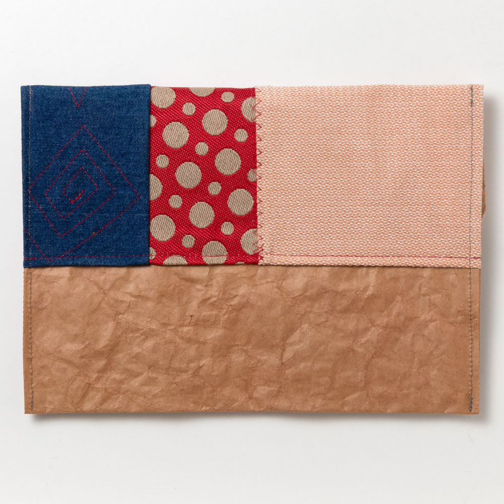 ちょこっとお出かけ封筒ヨコ型(A5サイズ)002 米袋封筒のちほど Handbag made of rice bag