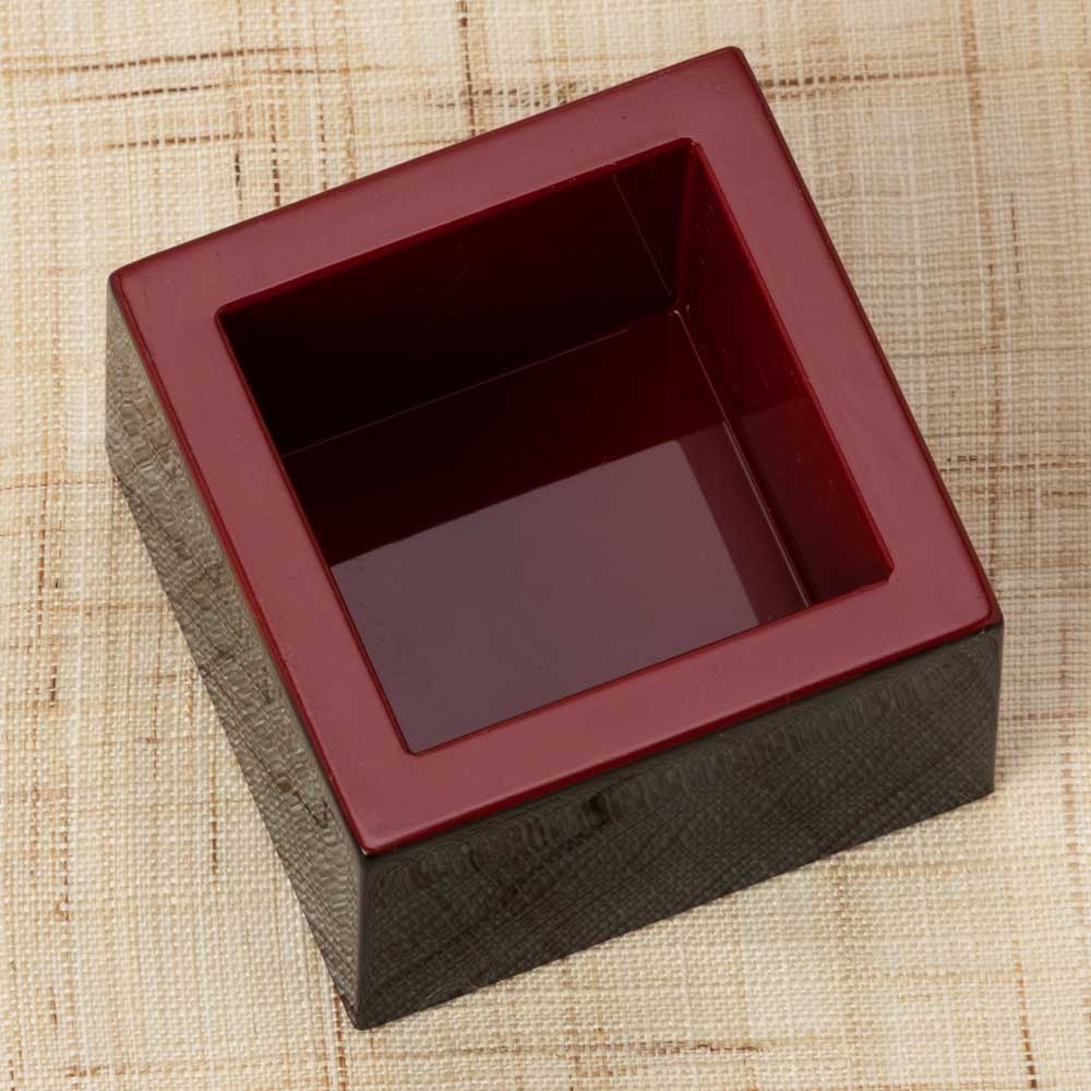 岸本吉二商店 塗枡・無地 小(3.3勺) 持ち帰りにも便利なサイズ 酒器の他に小鉢・置物・小物入れなどにも 記念品 プチギフト 結婚式 パーティー