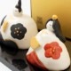 赤絵錦座雛 (HK863)　スタジオRR　瀬戸焼　手軽に飾れるコンパクトなお雛さま　桃の節句　Setoyaki Hina dolls