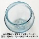 吹きガラスの金魚鉢　小010・淡青　滋賀県の吹きガラス工房より　Glass goldfish bowl, Shiga craft