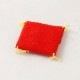 赤座布団　5cm角　置物・お飾り用品　ディスプレイ用　Red cushion for a figurine