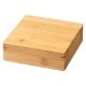 竹の弁当箱　スス正角１段弁当箱 (5509)　Bento made of bamboo
