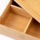 竹の弁当箱　スス正角１段弁当箱 (5509)　Bento made of bamboo