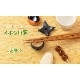 イホシロ窯　箸置き　手裏剣　十字 (4-723)　美濃焼　岐阜県の工芸品　Minoyaki Chopstick rest, Gifu craft