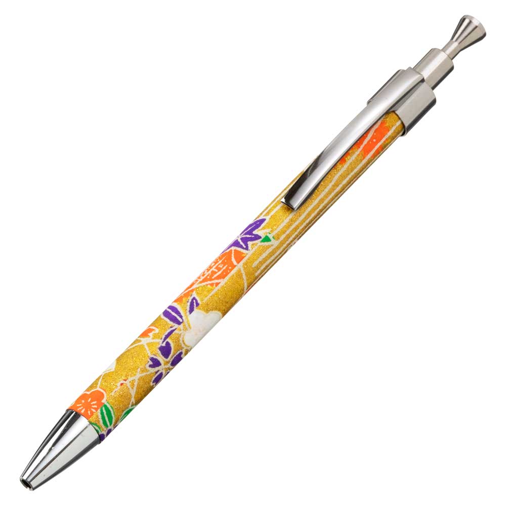 和紙が香る 和柄ボールペン 香りの絵巻 油性 金木犀と白檀の香り 友禅印刷 日本土産