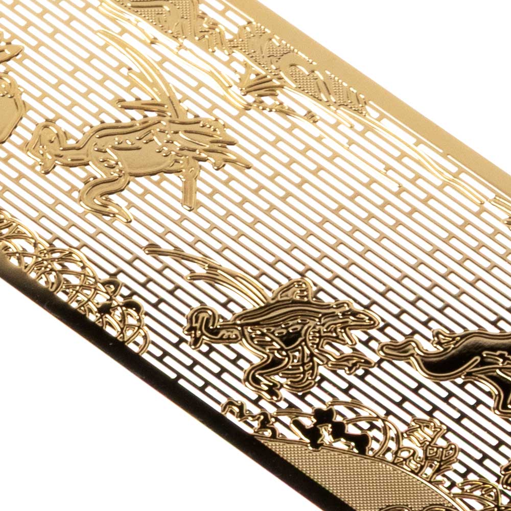 御朱印ブックマーク 鳥獣戯画A 金の栞シリーズ 繊細なエッチングで日本