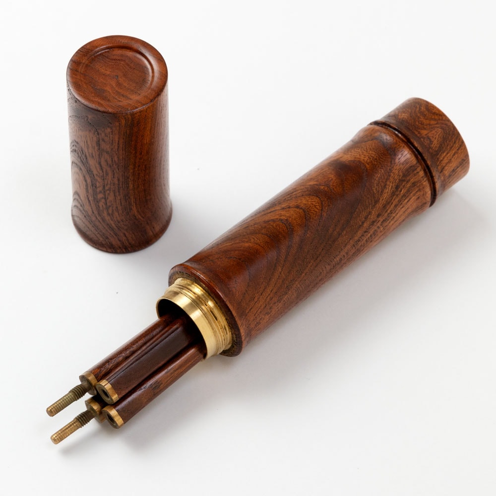 銘木つなぎ箸 銘木ケース 欅(けやき) 京都・美山 銘木工芸 山匠 Wooden chopsticks with case Works of Japanese precious wood