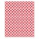 【懐紙】和詩倶楽部　懐柄紙　朱市松　30枚入り (KG-033)　大豆インキ使用　濃いめの絵柄で両面違った雰囲気で使える懐紙　※在庫限り